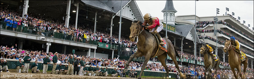 Orb winning the 2013 Kentucky Derby